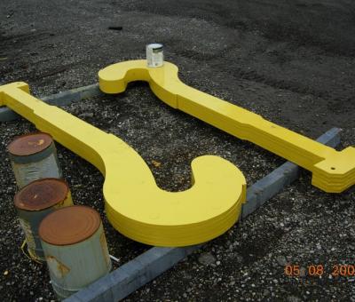 Laminated J-Hook Ladle Beam