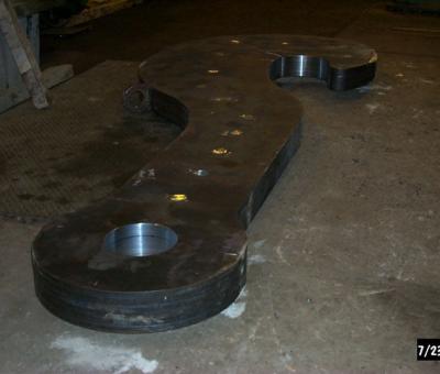Laminated J-Hook Ladle Beam